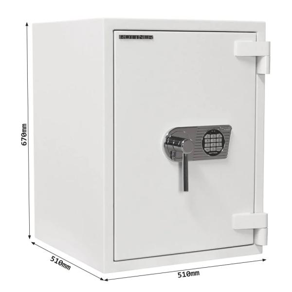 Rottner feuersicherer Wertschutzschrank EN2 Diamant Fire Premium PO65 Elektronikschloss T05911